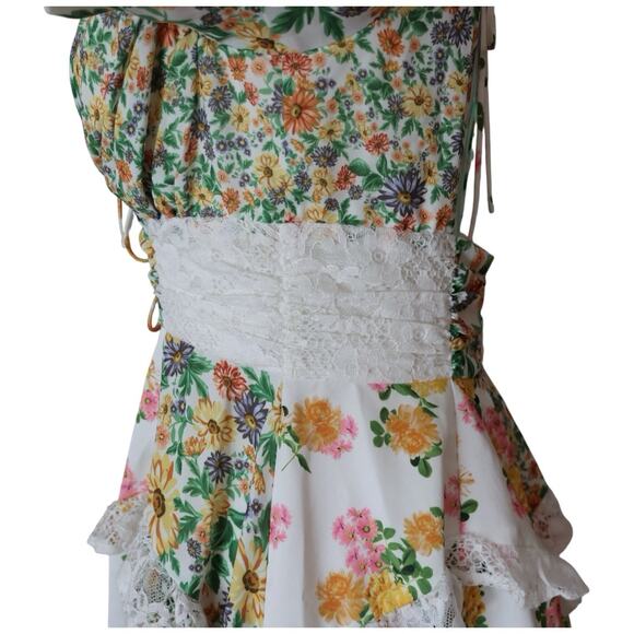 For Love and Lemons Rosalyn Mini Dress in Green Size S - Picture 10 of 16